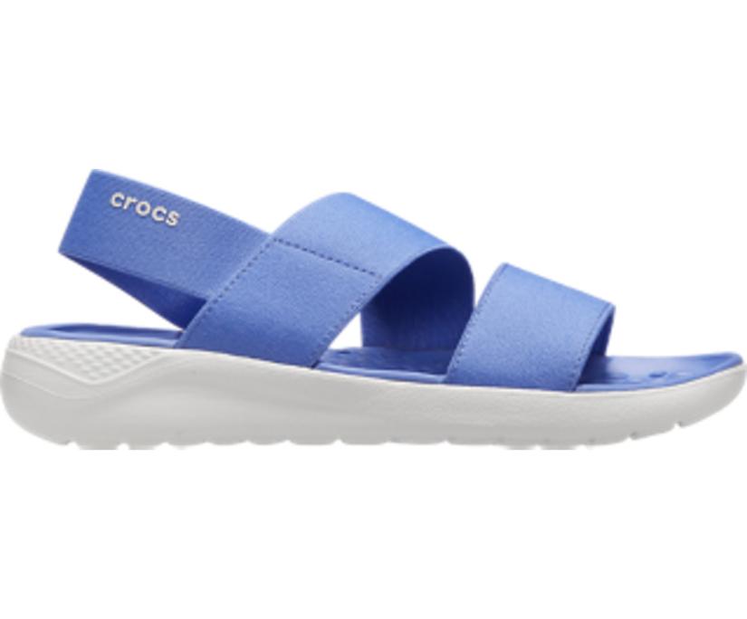 Women LiteRide™ Stretch Sandal Lapis/white | Crocs Sandals