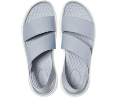 Women LiteRide™ Stretch Sandal Light Grey / White | Crocs Sandals