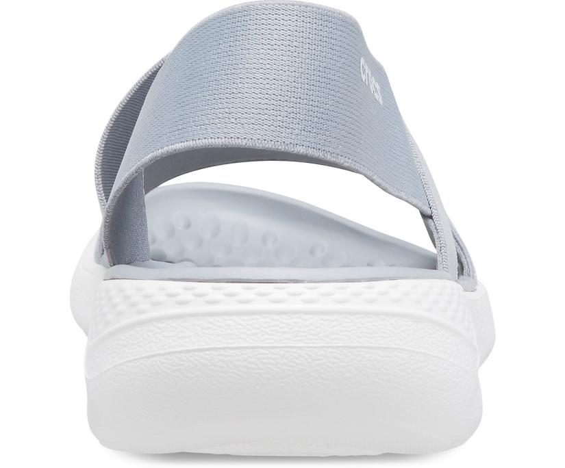 Women LiteRide™ Stretch Sandal Light Grey / White | Crocs Sandals