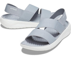 Women LiteRide™ Stretch Sandal Light Grey / White | Crocs Sandals