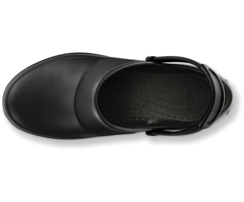Women Mercy Work Clog Black / Black | Crocs Clogs