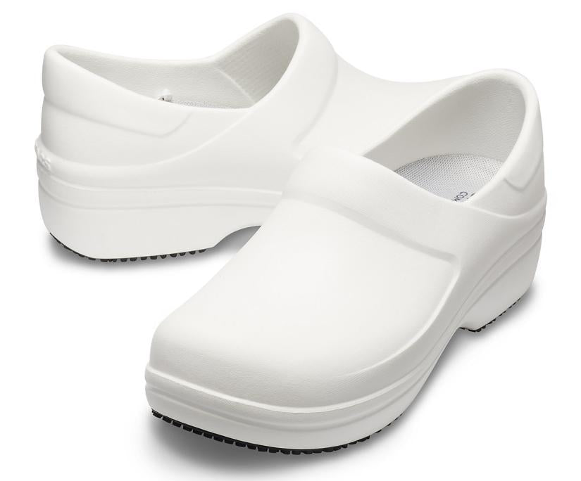 Women Neria Pro II Clog White | Crocs Clogs