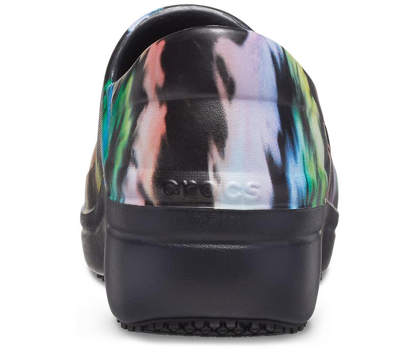 Women Neria Pro II Graphic Clog Black | Crocs Clogs