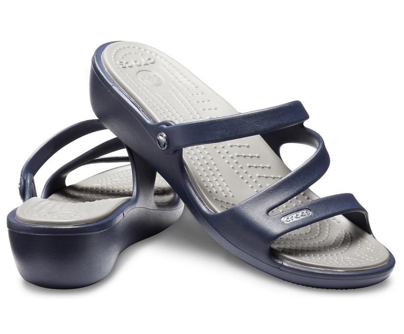 Women Patricia Sandal Navy / Smoke | Crocs Sandals