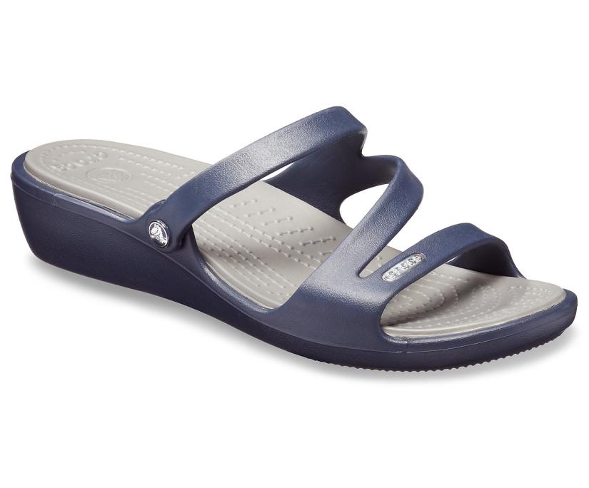 Women Patricia Sandal Navy / Smoke | Crocs Sandals