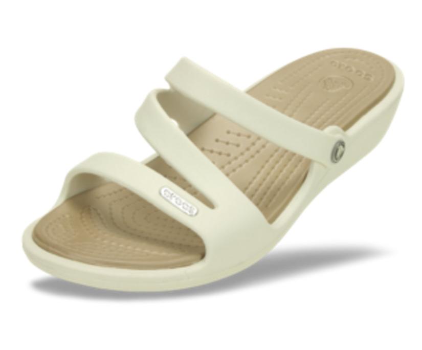 Women Patricia Sandal Oyster / Gold | Crocs Sandals