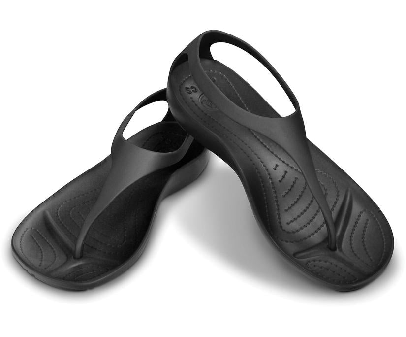 Women Sexi Flip Black / Black | Crocs Sandals