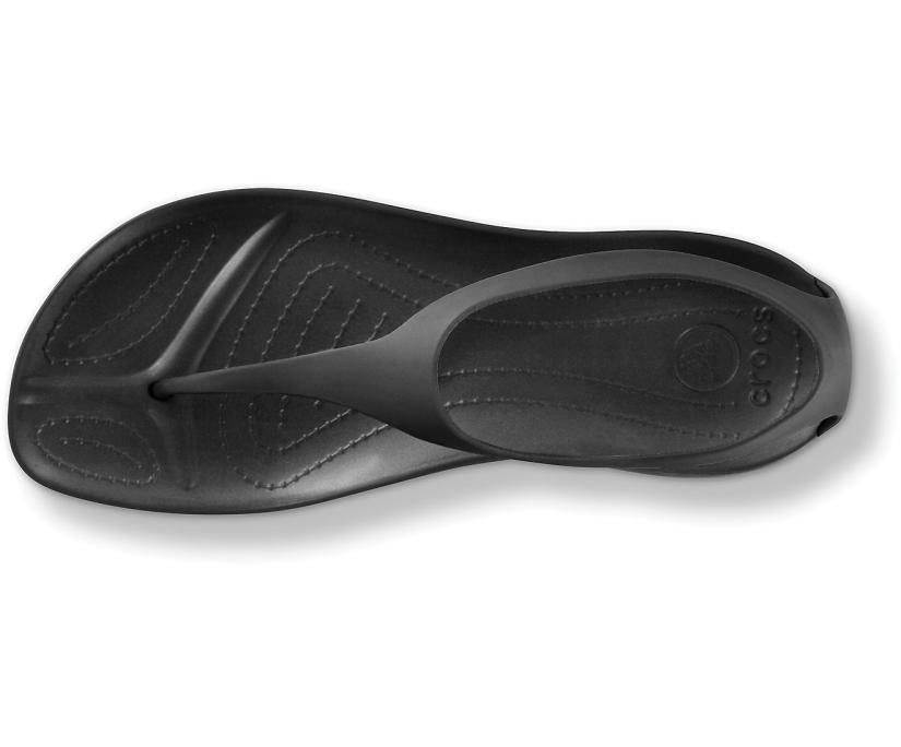 Women Sexi Flip Black / Black | Crocs Sandals