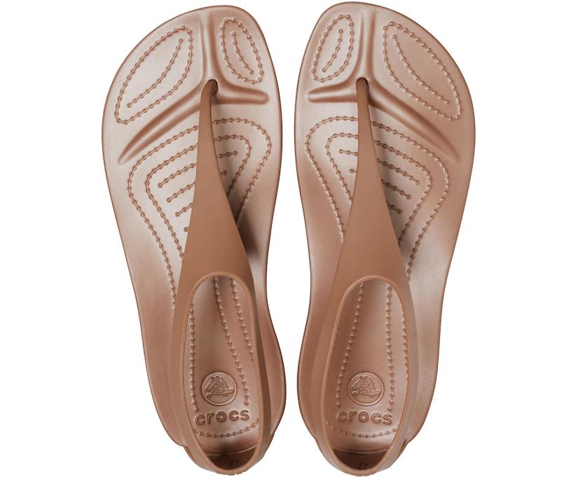 Women Sexi Flip Bronze | Crocs Sandals