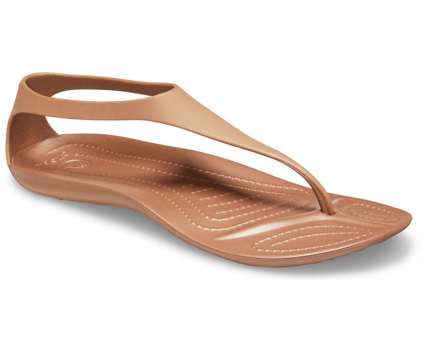 Women Sexi Flip Bronze | Crocs Sandals