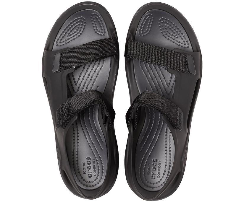 Women Swiftwater™ Expedition Sandal Black / Black | Crocs Sandals