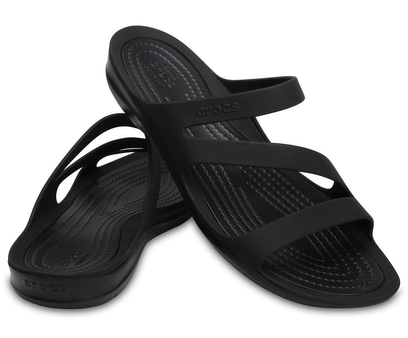 Women Swiftwater™ Sandal Black / Black | Crocs Sandals