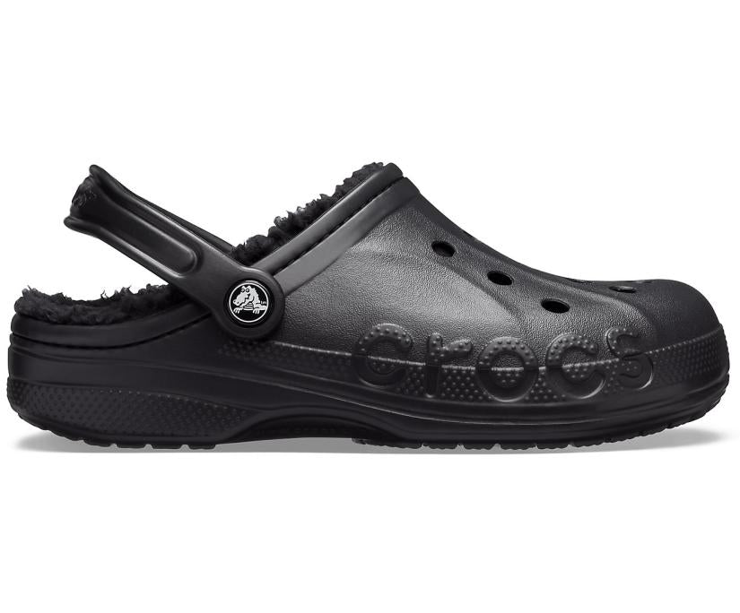Women/Men Baya Lined Clog Black / Black | Crocs Clogs