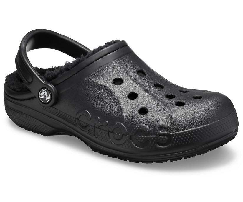 Women/Men Baya Lined Clog Black / Black | Crocs Clogs
