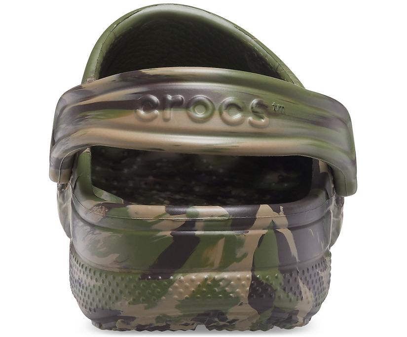 Women/Men Baya Marbled Clog Army Green / Multi | Crocs Clogs