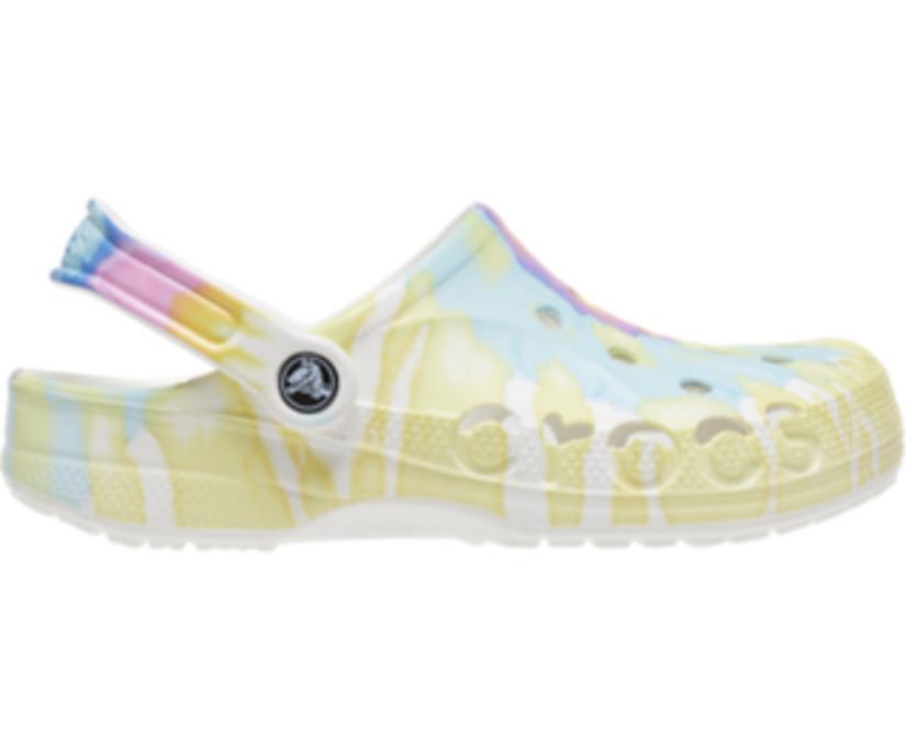 Women/Men Baya Tie-Dye Clog White / Multi | Crocs Clogs