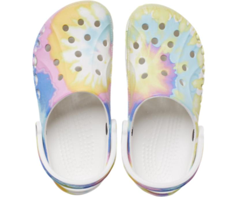 Women/Men Baya Tie-Dye Clog White / Multi | Crocs Clogs
