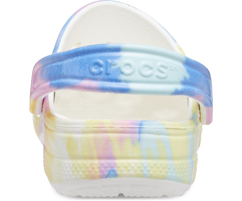 Women/Men Baya Tie-Dye Clog White / Multi | Crocs Clogs