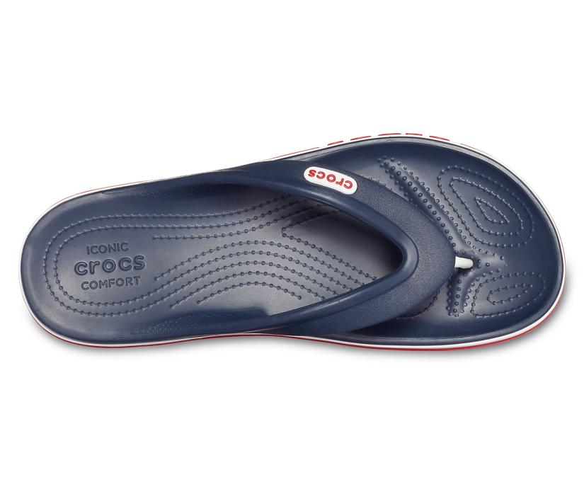Women/Men Bayaband Flip Navy / Pepper | Crocs Sandals