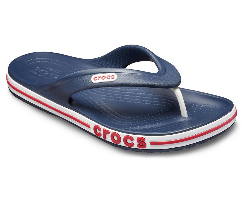Women/Men Bayaband Flip Navy / Pepper | Crocs Sandals