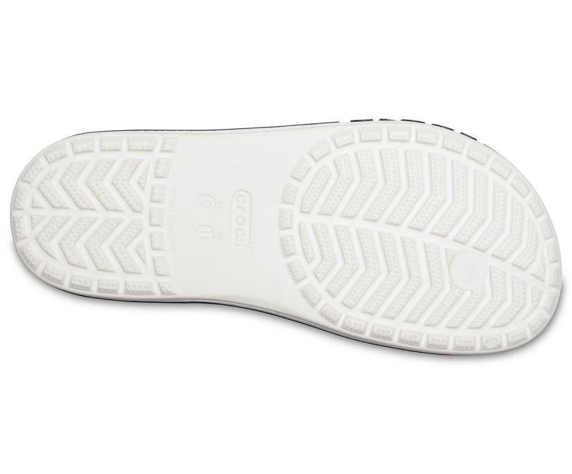 Women/Men Bayaband Flip White / Navy | Crocs Sandals