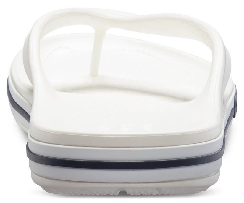 Women/Men Bayaband Flip White / Navy | Crocs Sandals