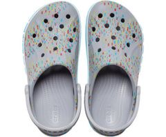 Women/Men Bayaband Seasonal Printed Clog Light Grey / Multi | Crocs Clogs