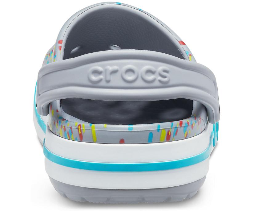 Women/Men Bayaband Seasonal Printed Clog Light Grey / Multi | Crocs Clogs