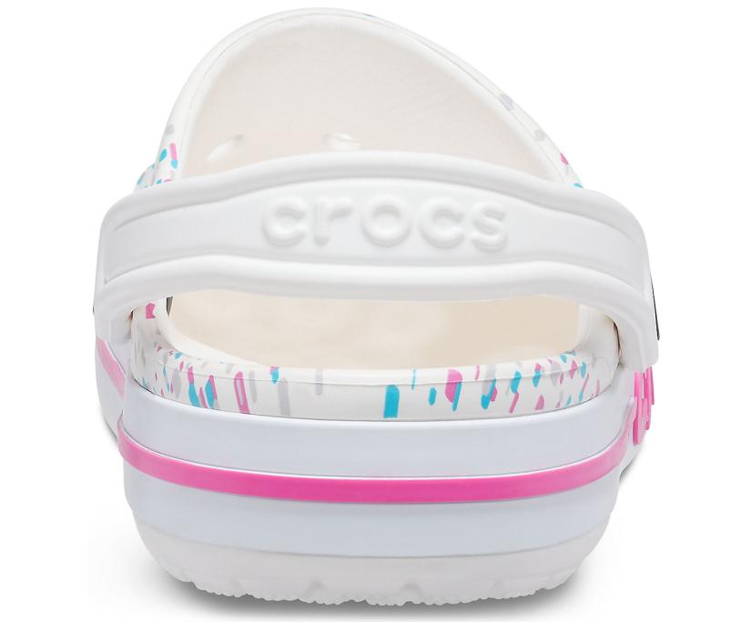 Women/Men Bayaband Seasonal Printed Clog White / Multi | Crocs Clogs