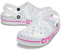 Women/Men Bayaband Seasonal Printed Clog White / Multi | Crocs Clogs