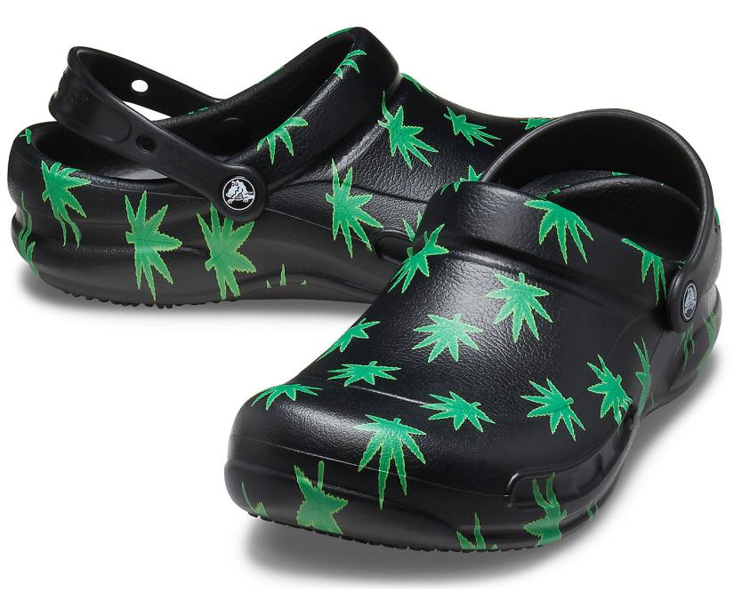 Women/Men Bistro Graphic Clog Black / Green | Crocs Clogs