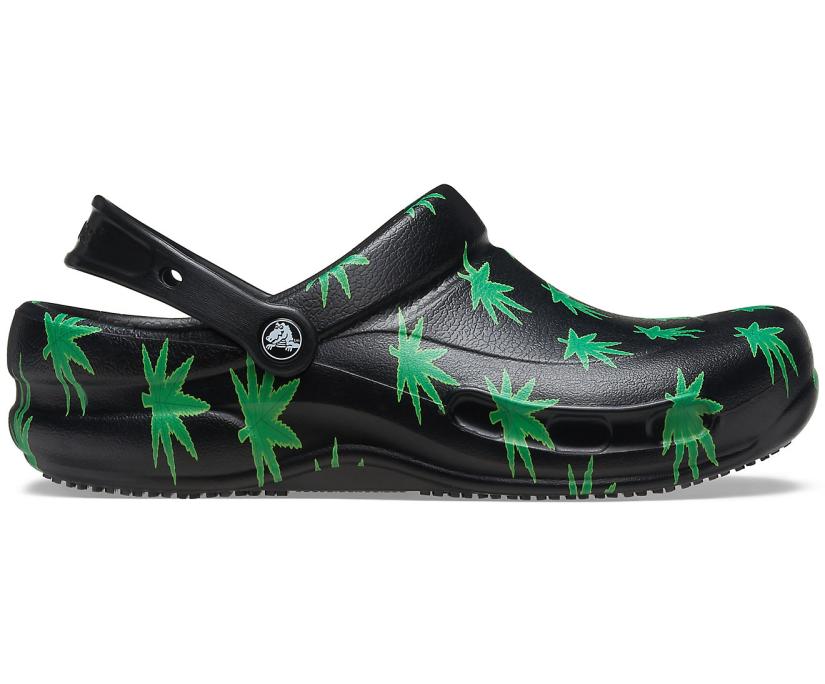 Women/Men Bistro Graphic Clog Black / Green | Crocs Clogs