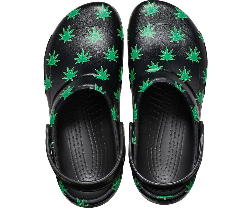 Women/Men Bistro Graphic Clog Black / Green | Crocs Clogs