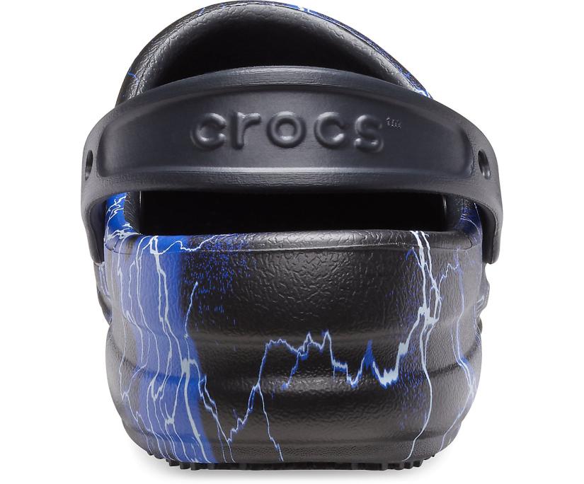 Women/Men Bistro Graphic Clog Black / Lightning Bolts | Crocs Clogs