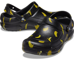 Women/Men Bistro Graphic Clog Black / Yellow | Crocs Clogs