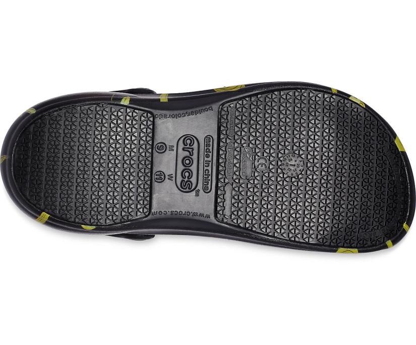 Women/Men Bistro Graphic Clog Black / Yellow | Crocs Clogs