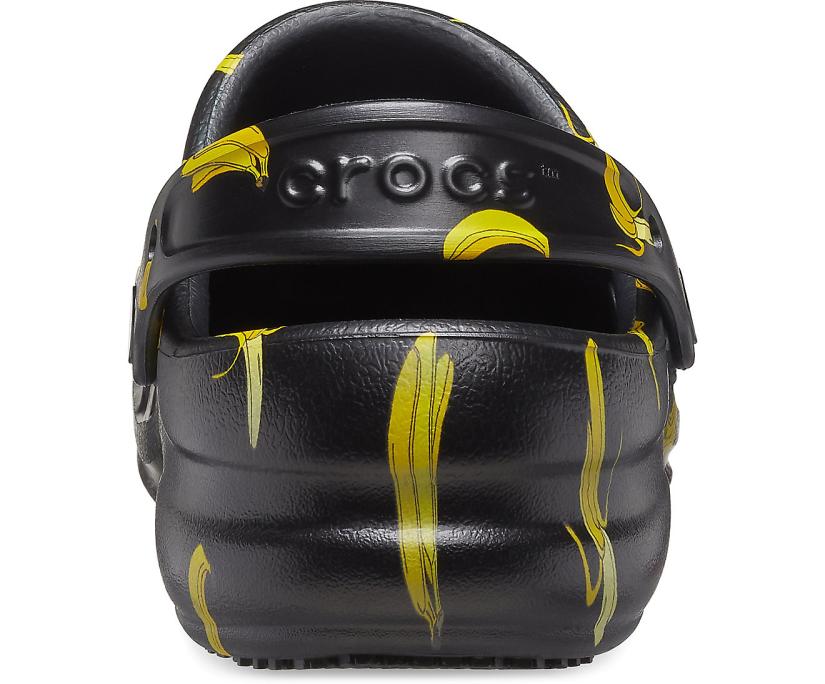 Women/Men Bistro Graphic Clog Black / Yellow | Crocs Clogs