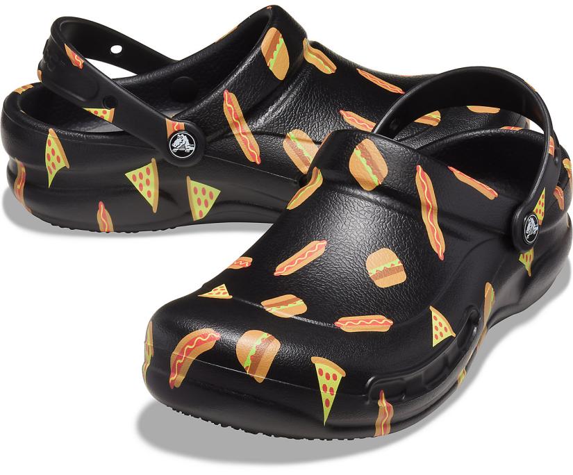Women/Men Bistro Graphic Clog Multi Black / Black | Crocs Clogs