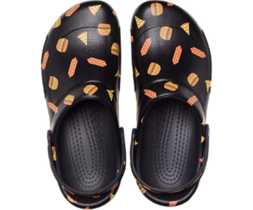 Women/Men Bistro Graphic Clog Multi Black / Black | Crocs Clogs