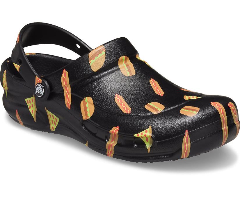 Women/Men Bistro Graphic Clog Multi Black / Black | Crocs Clogs