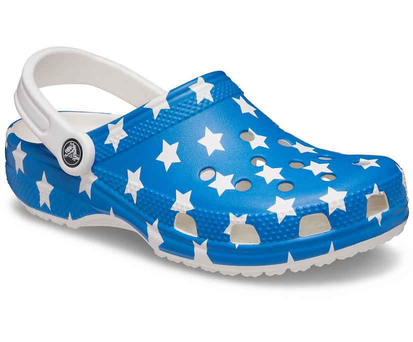 Women/Men Classic American Flag Clog White / Multi | Crocs Clogs