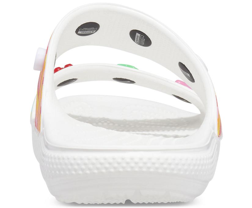 Women/Men Classic Crocs Festival Vibes Sandal White / Multi | Crocs Sandals