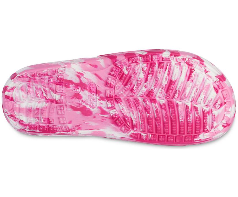 Women/Men Classic Crocs Marbled Slide Candy Pink / Pink Lemonade | Crocs Sandals