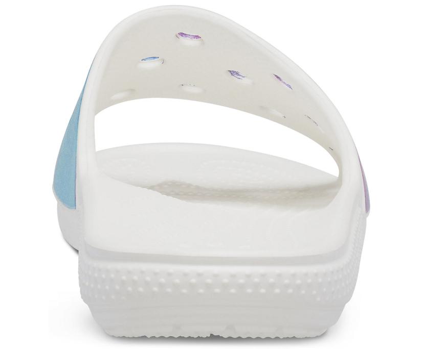 Women/Men Classic Crocs Out Of This World Slide White / Purple | Crocs Sandals