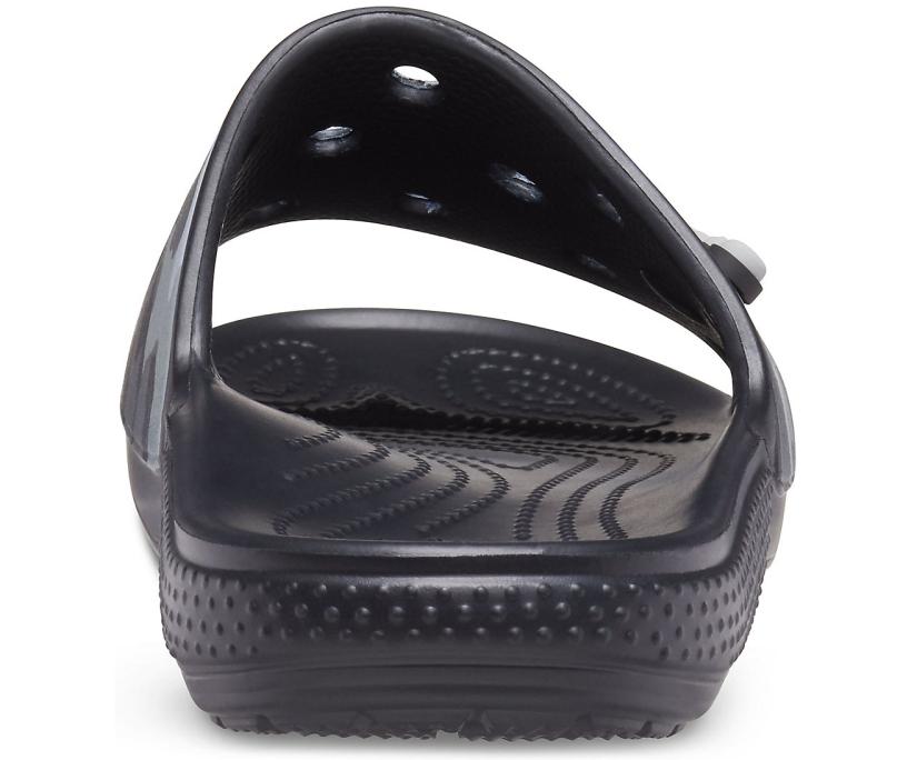 Women/Men Classic Crocs Printed Camo Slide Black | Crocs Slides