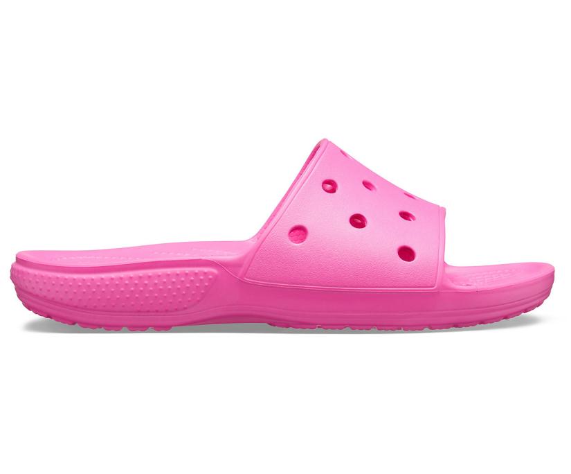 Women/Men Classic Crocs Slide Electric Pink | Crocs Sandals