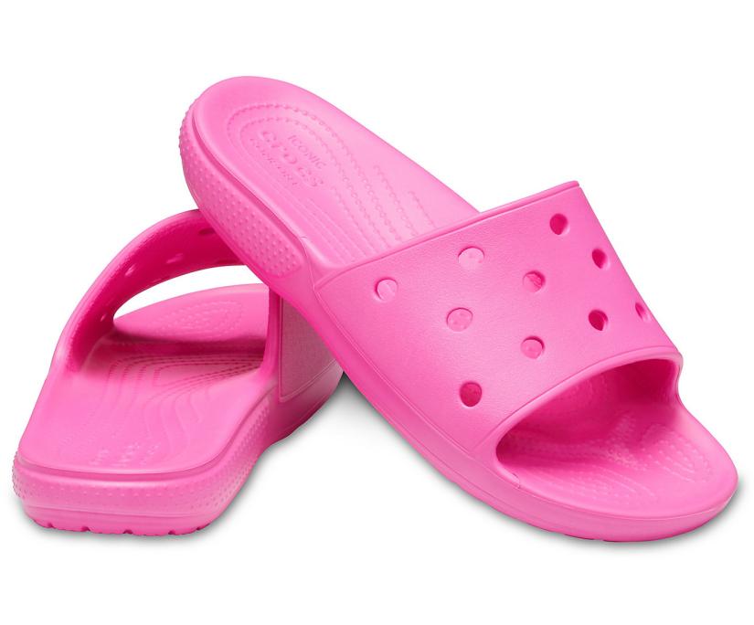 Women/Men Classic Crocs Slide Electric Pink | Crocs Sandals