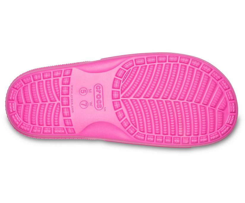 Women/Men Classic Crocs Slide Electric Pink | Crocs Sandals
