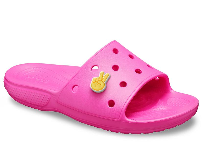 Women/Men Classic Crocs Slide Electric Pink | Crocs Sandals