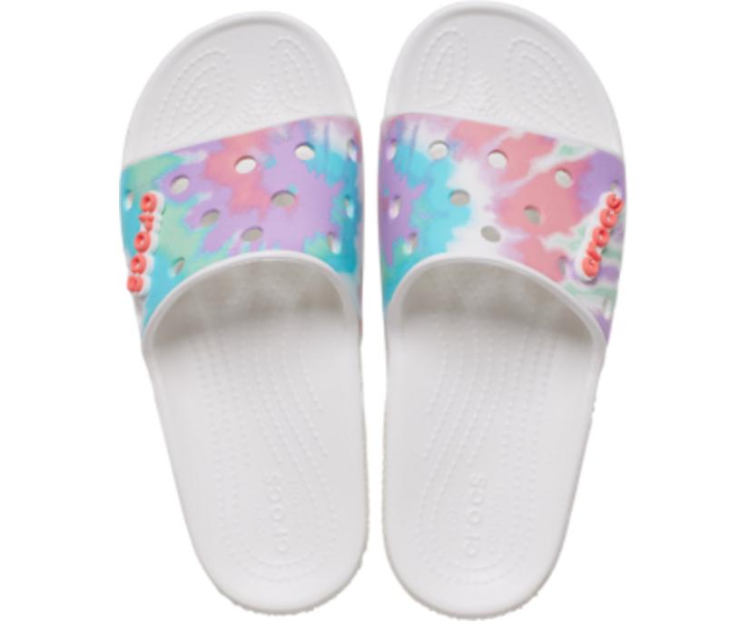 Women/Men Classic Crocs Tie-Dye Graphic Slide Fresco / Multi | Crocs Sandals